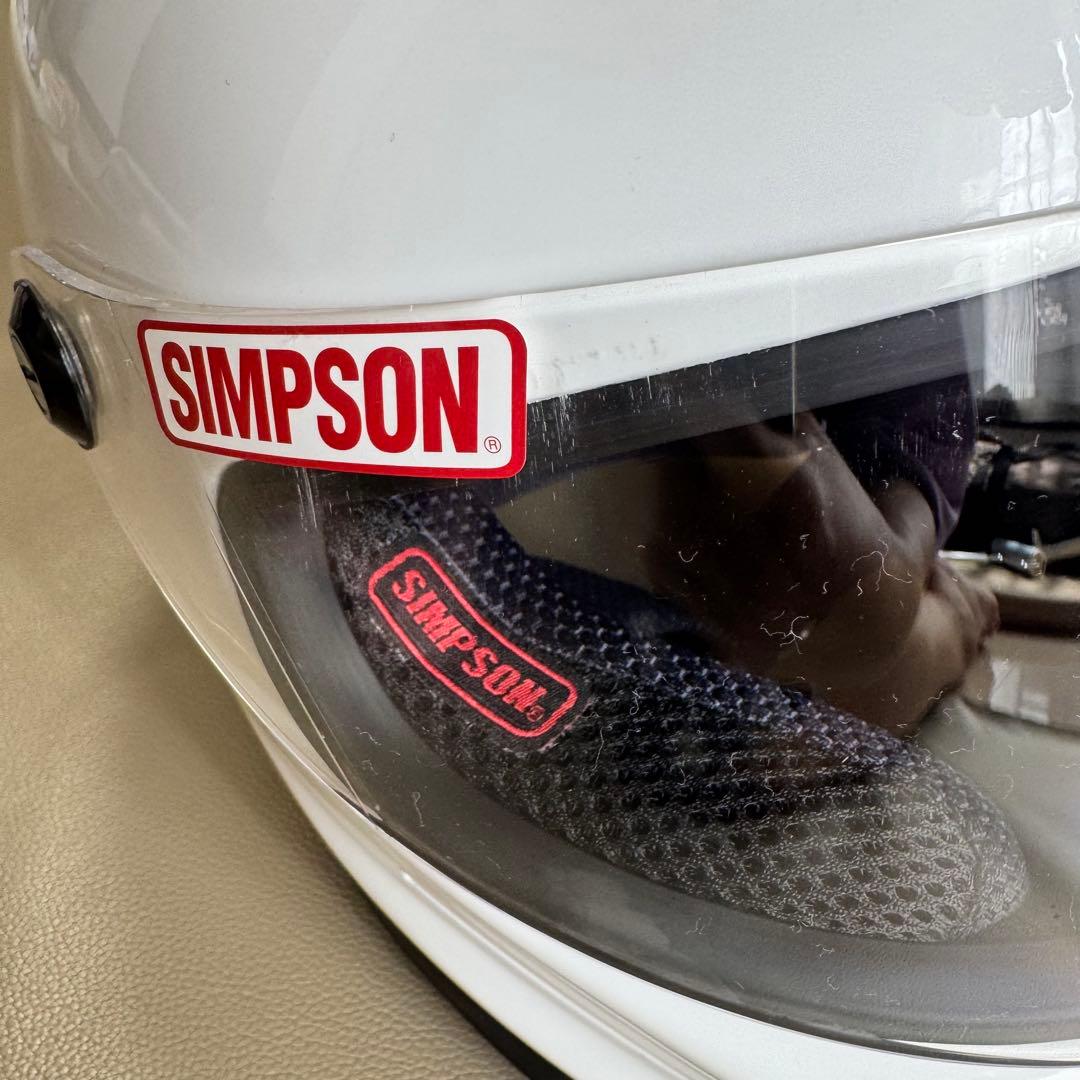 SIMPSON BANDIT Pro ホワイト　XL 61㎝