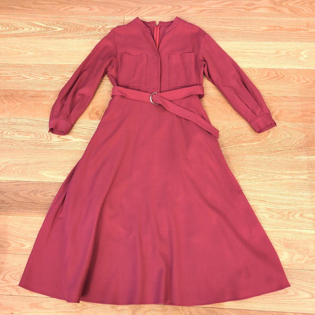 アナイ　ピンクジョーゼットワンピース