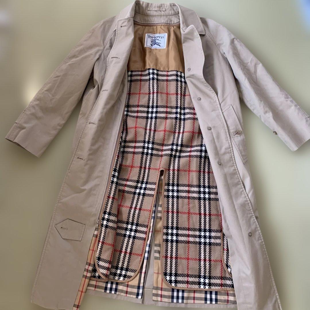 d*7様 Burberry ライナー付きステンカラーコート　S ヴィンテージ　バ