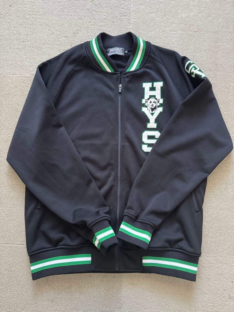 HYS ブラック スウェットジャケット