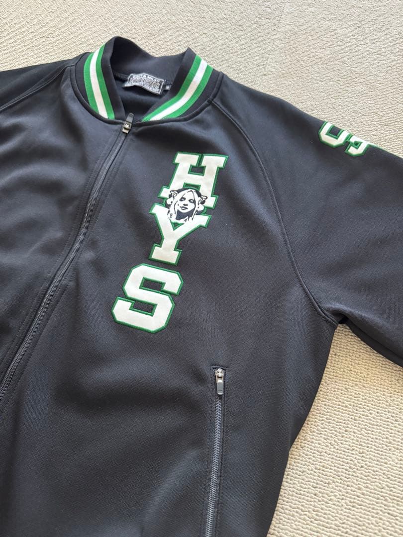 HYS ブラック スウェットジャケット