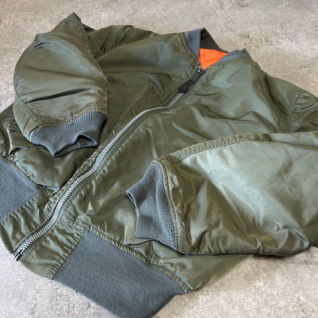 アルファインダストリーズ 旧タグ usa製 MA-1 フライトジャケット