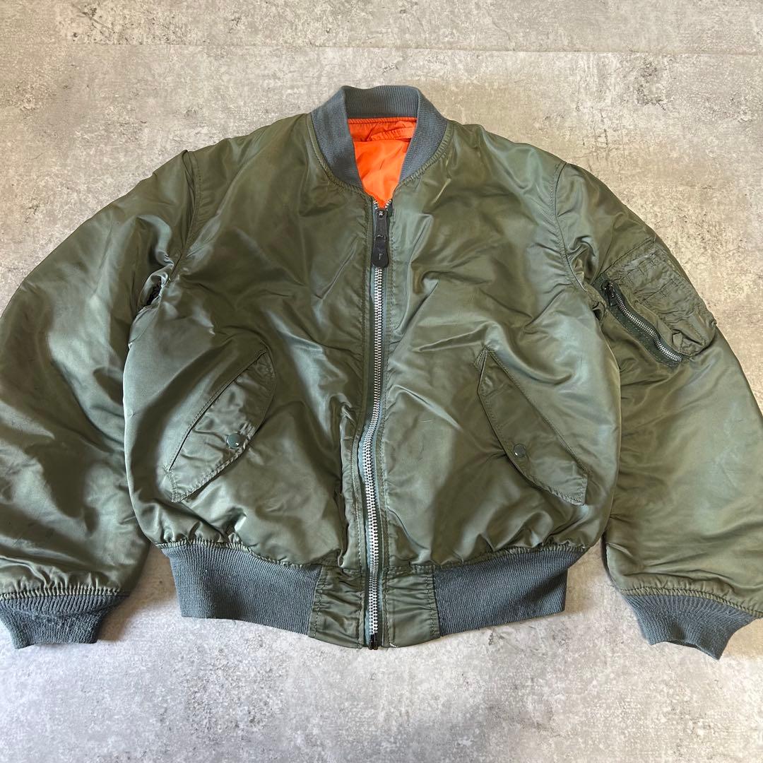 アルファインダストリーズ 旧タグ usa製 MA-1 フライトジャケット