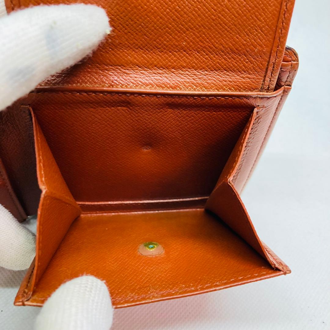 ルイヴィトン モノグラム ポルトフォイユ マルコ　二つ折り財布 茶色 782