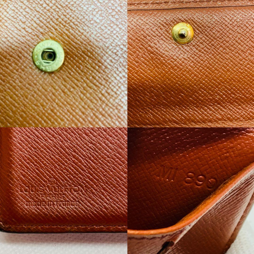 ルイヴィトン モノグラム ポルトフォイユ マルコ　二つ折り財布 茶色 782