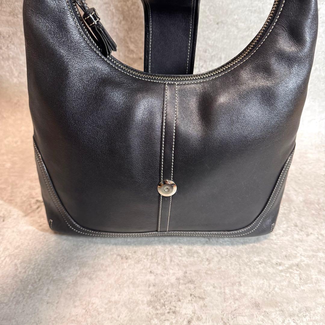 極美品 COACH ソーホー レザー ショルダーバッグ Y2K 肩掛け 黒