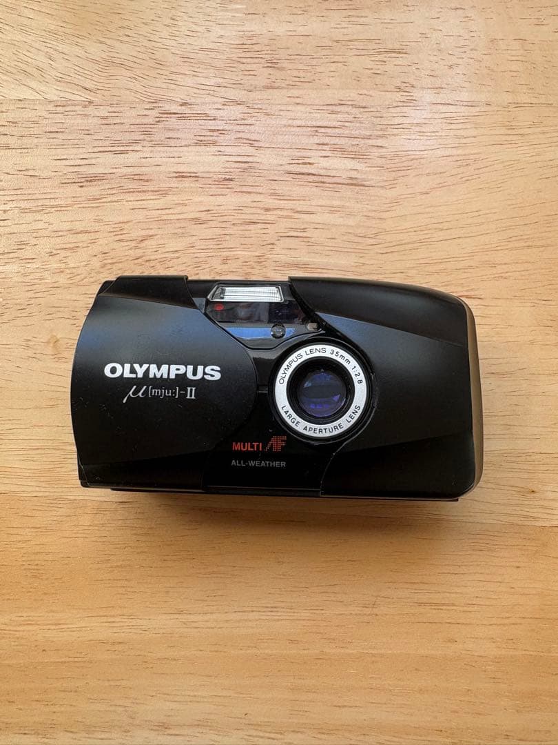 動作確認済み　OLYMPUS μ-II f2.8 Black 【Tested】