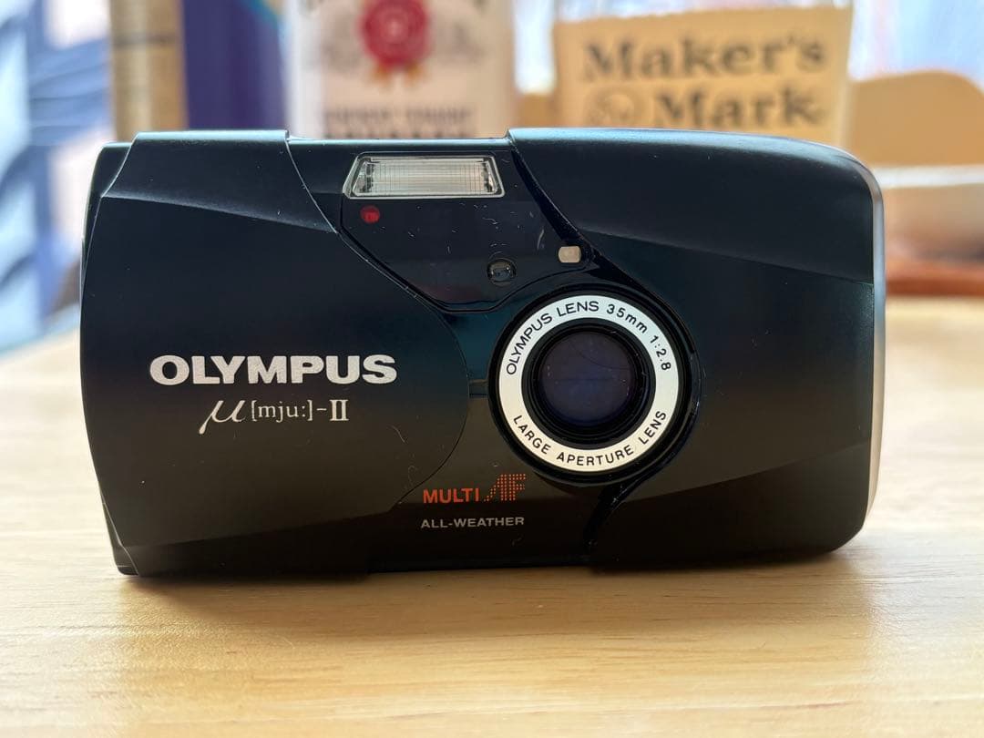 動作確認済み　OLYMPUS μ-II f2.8 Black 【Tested】