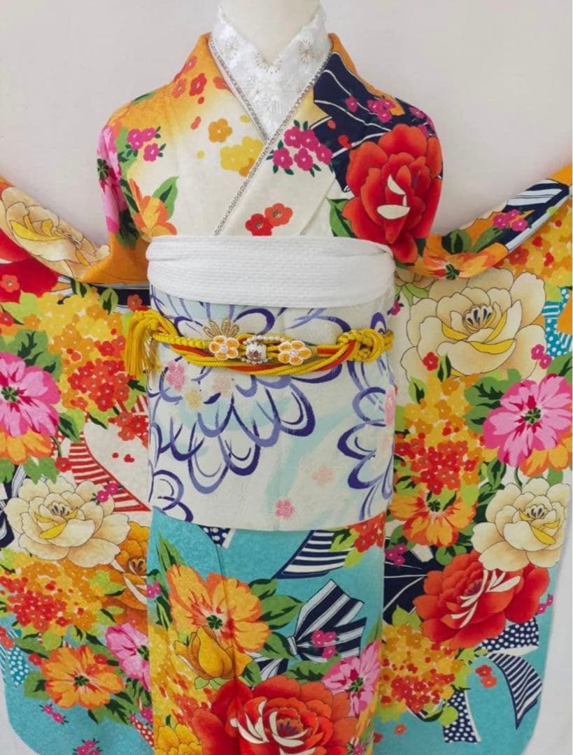 の*ん様 正絹振袖3点セット