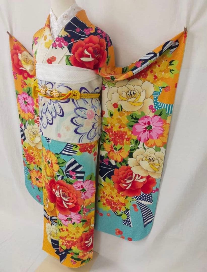 の*ん様 正絹振袖3点セット