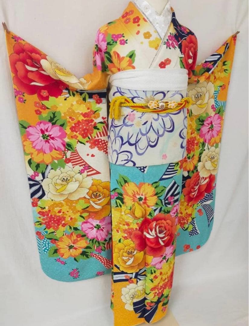 の*ん様 正絹振袖3点セット