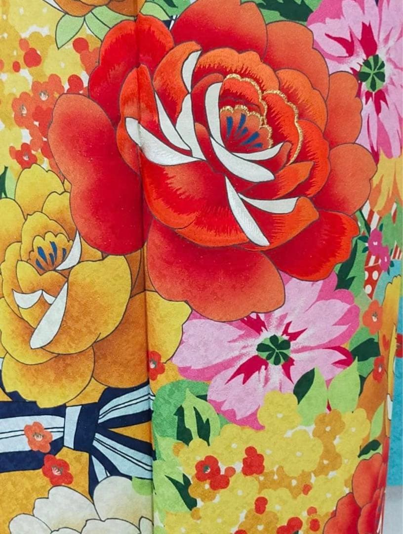 の*ん様 正絹振袖3点セット