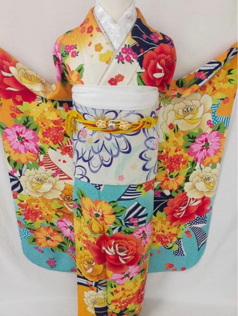 の*ん様 正絹振袖3点セット