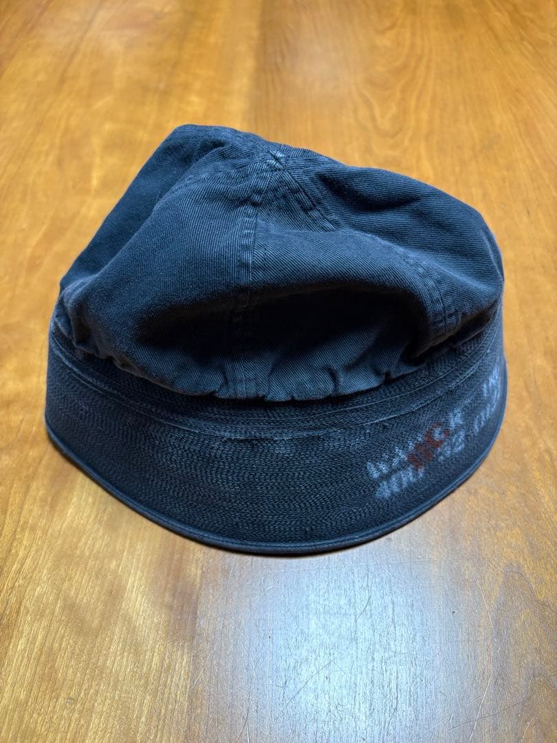 WAIPER Inc 米軍 セーラーハット　黒　Ｌ　59cm 新品同様