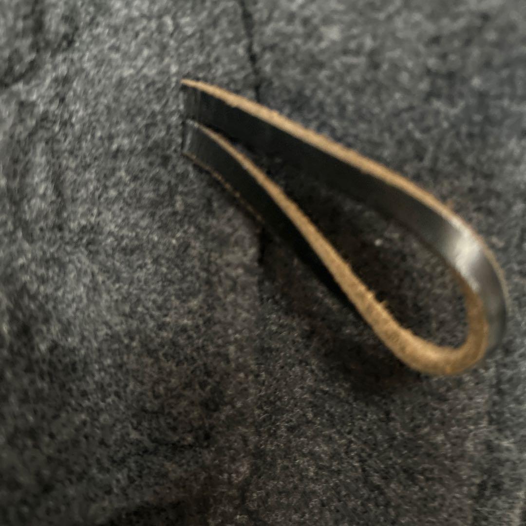 Burberry ダッフルコート 150A ダークグレーウール90%