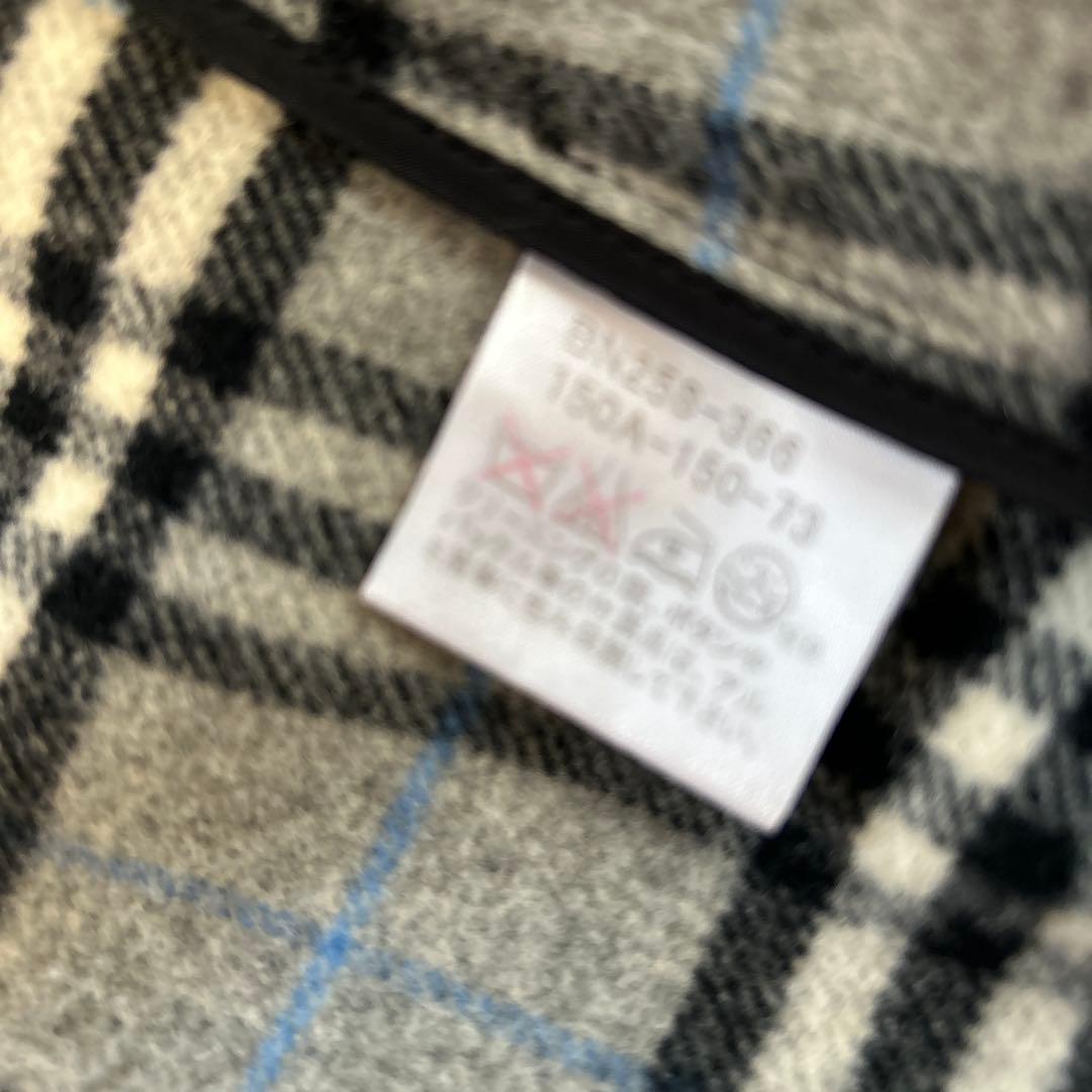 Burberry ダッフルコート 150A ダークグレーウール90%