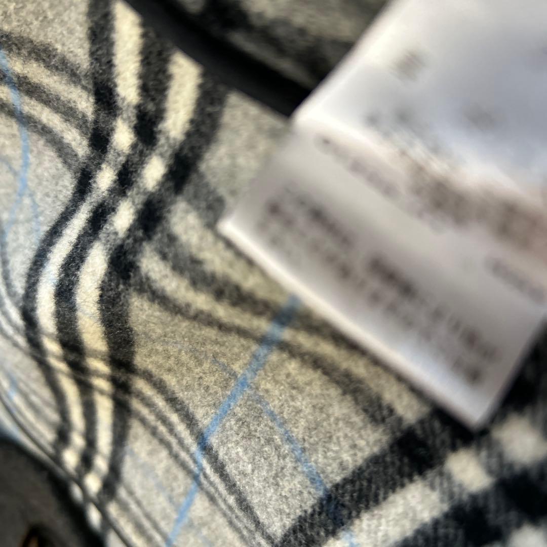 Burberry ダッフルコート 150A ダークグレーウール90%