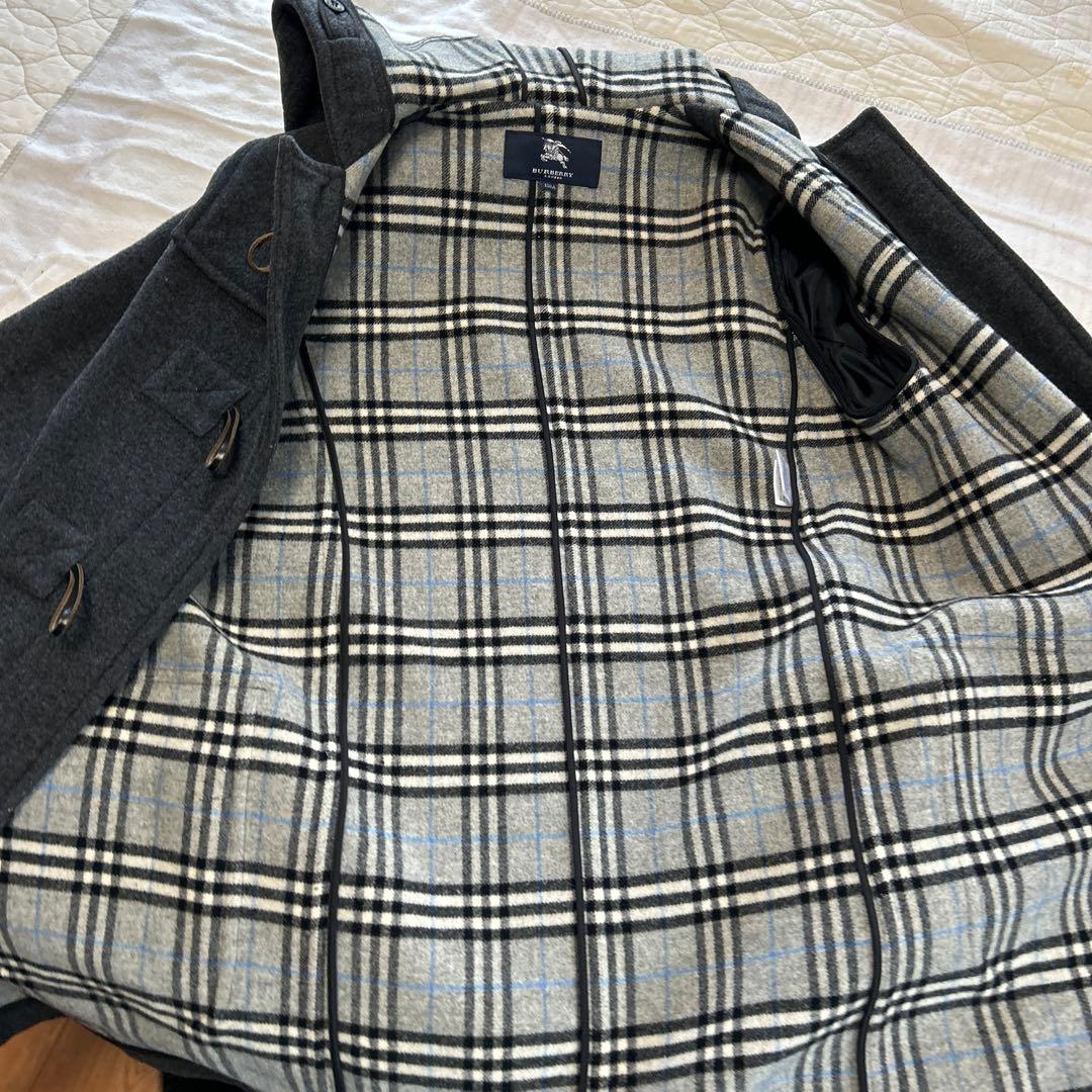 Burberry ダッフルコート 150A ダークグレーウール90%