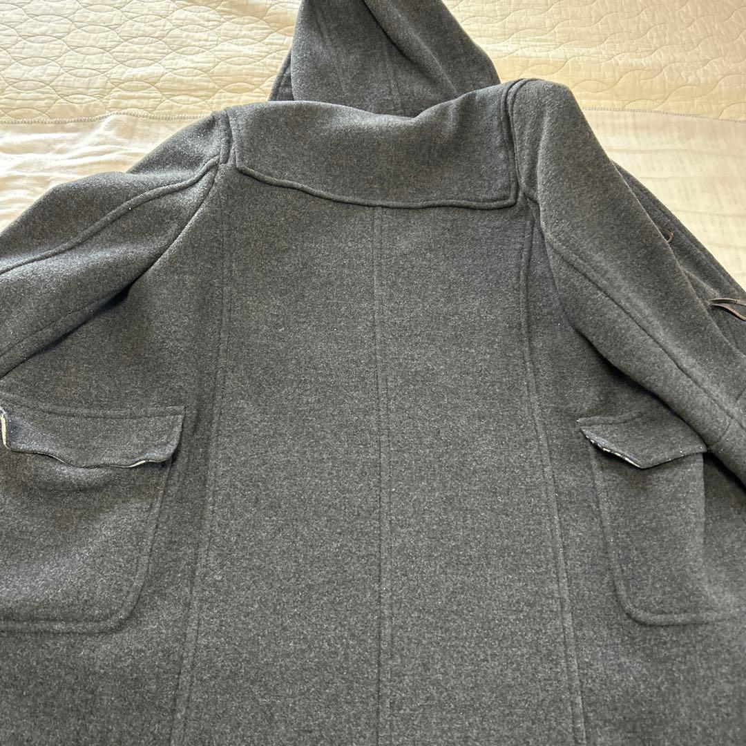 Burberry ダッフルコート 150A ダークグレーウール90%