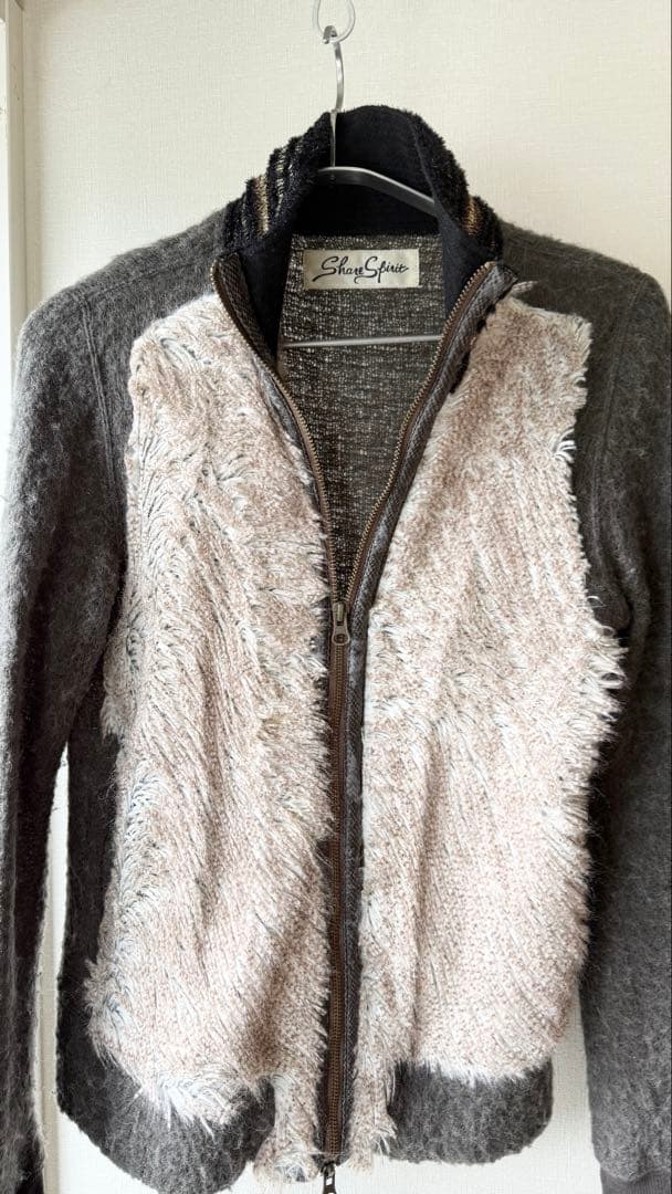 シェアスピリット　share spirit ジップアップジャケット カーキ