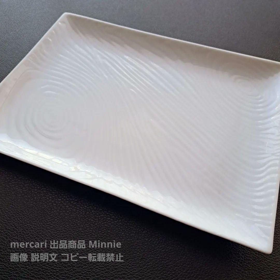 橘吉★たち吉★『白磁木目』長角皿セット★大皿・焼物皿・銘々皿★11pcs★未使用