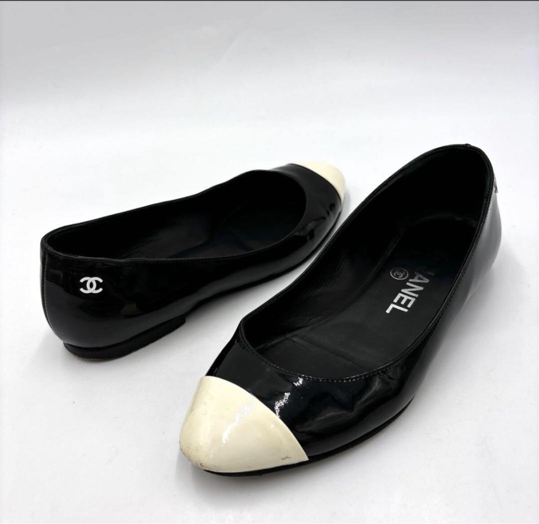 CHANEL シャネル フラット パンプス 34.5 22cm 目安　シューズ