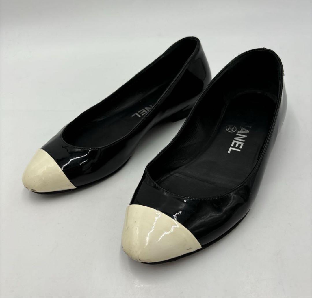 CHANEL シャネル フラット パンプス 34.5 22cm 目安　シューズ