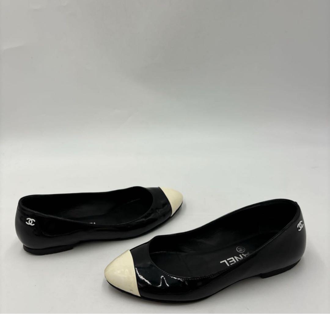 CHANEL シャネル フラット パンプス 34.5 22cm 目安　シューズ
