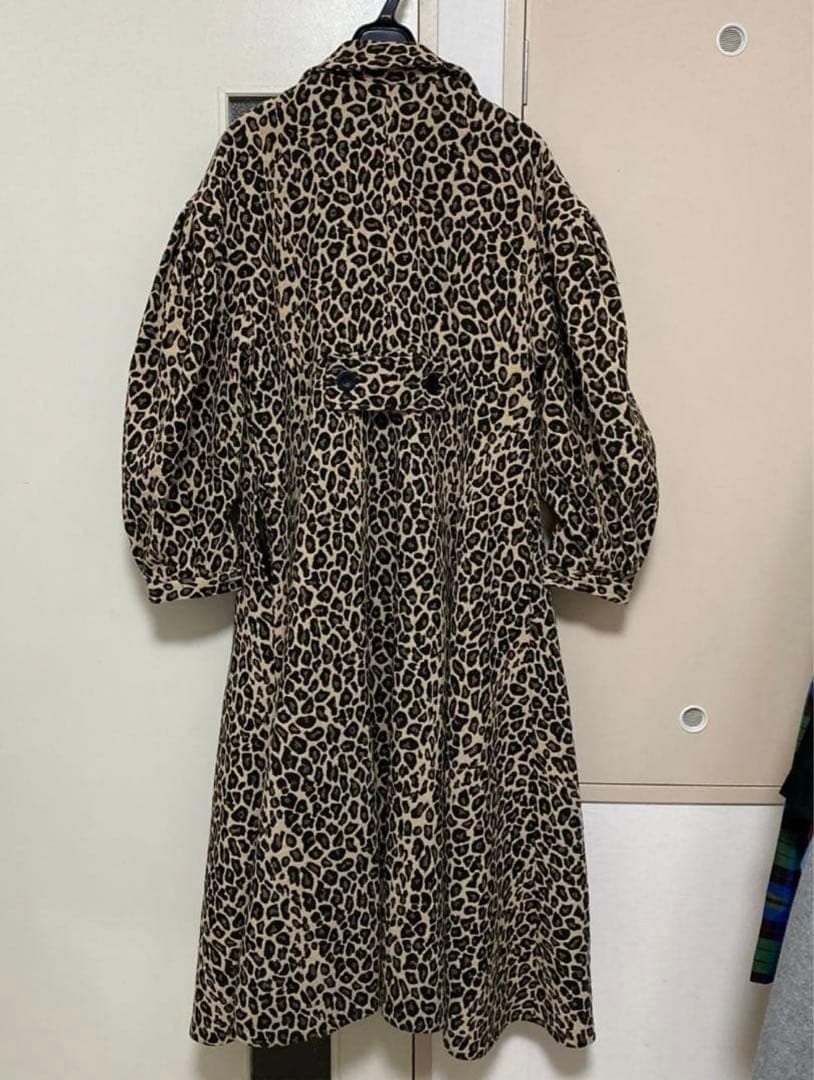 PERNA ペルナ レオパードジャガードコート L