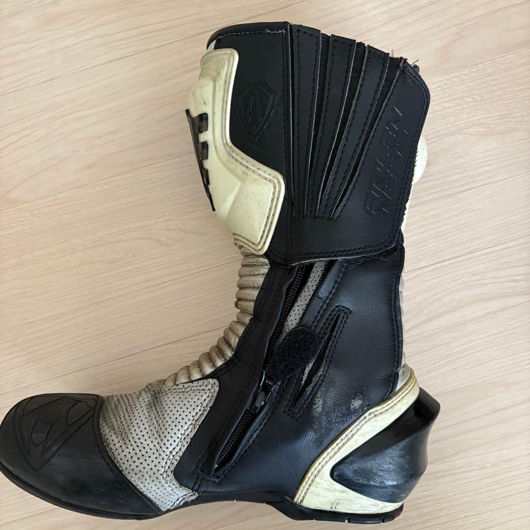 Arlen Ness レーシングブーツ 42サイズ ブラック×ホワイト