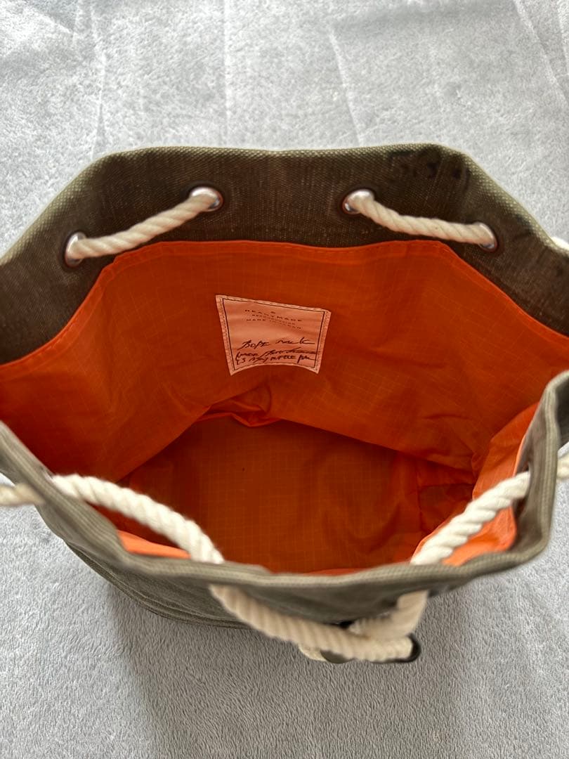 READY MADE (レディメイド) ROPE SACK 巾着 カーキ 美品