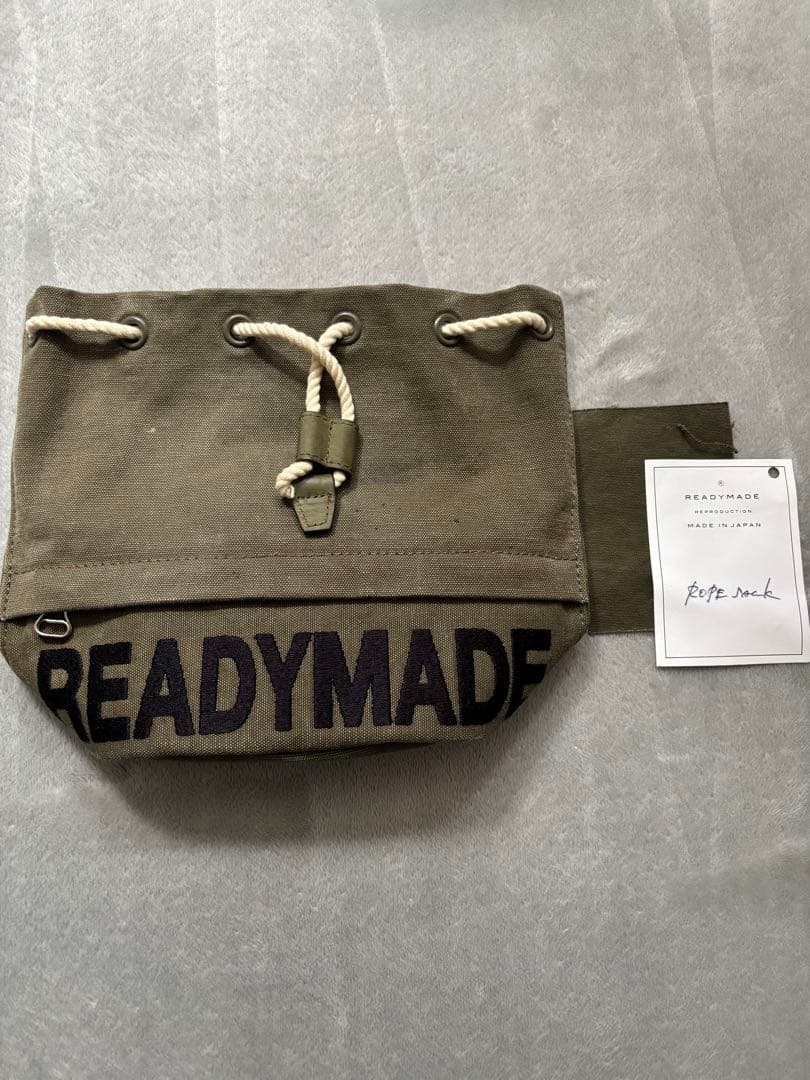 READY MADE (レディメイド) ROPE SACK 巾着 カーキ 美品
