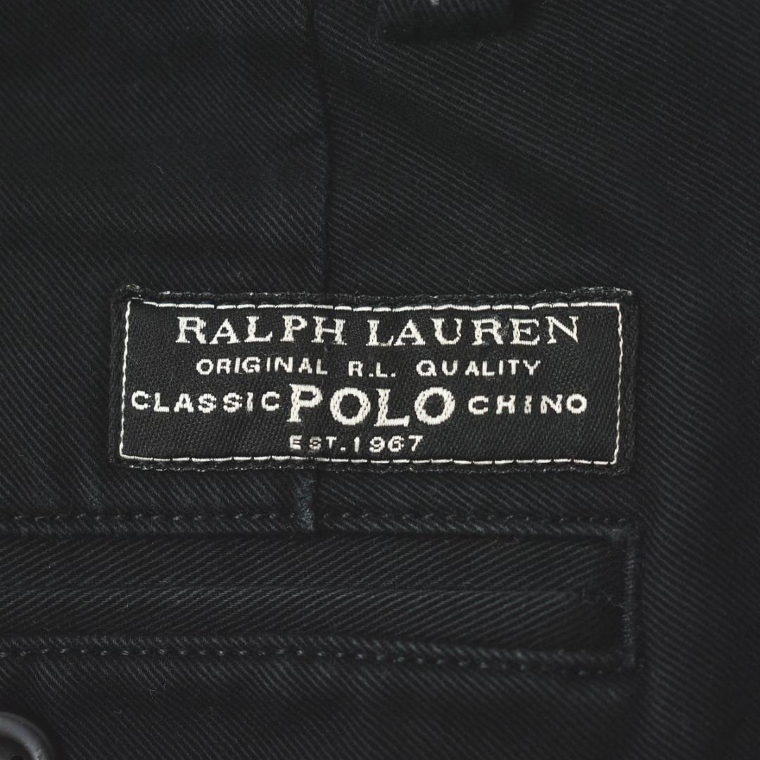 【ポロチノ】定番 POLO ラルフローレン クラシック チノパン テーパード 黒