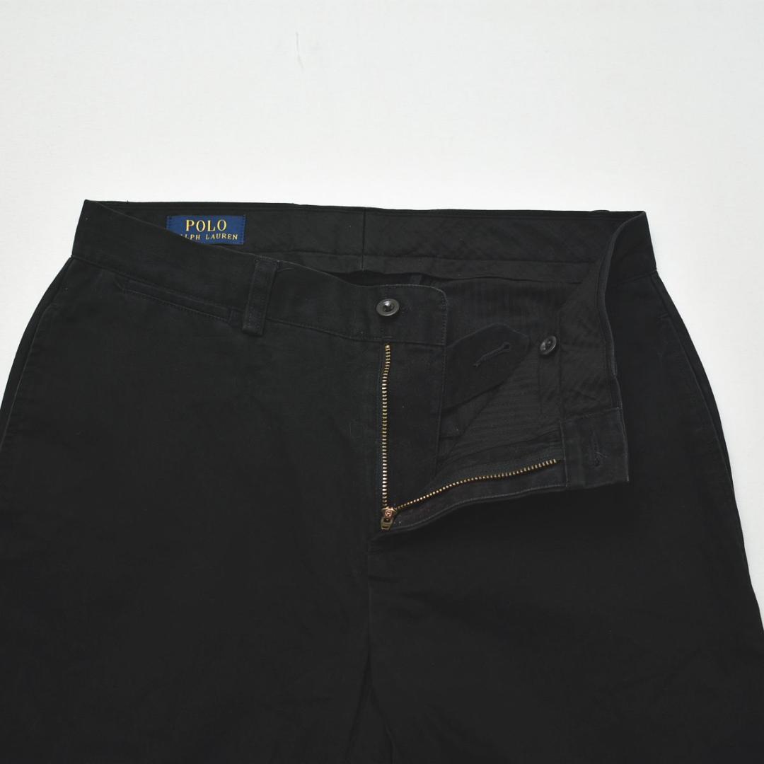 【ポロチノ】定番 POLO ラルフローレン クラシック チノパン テーパード 黒