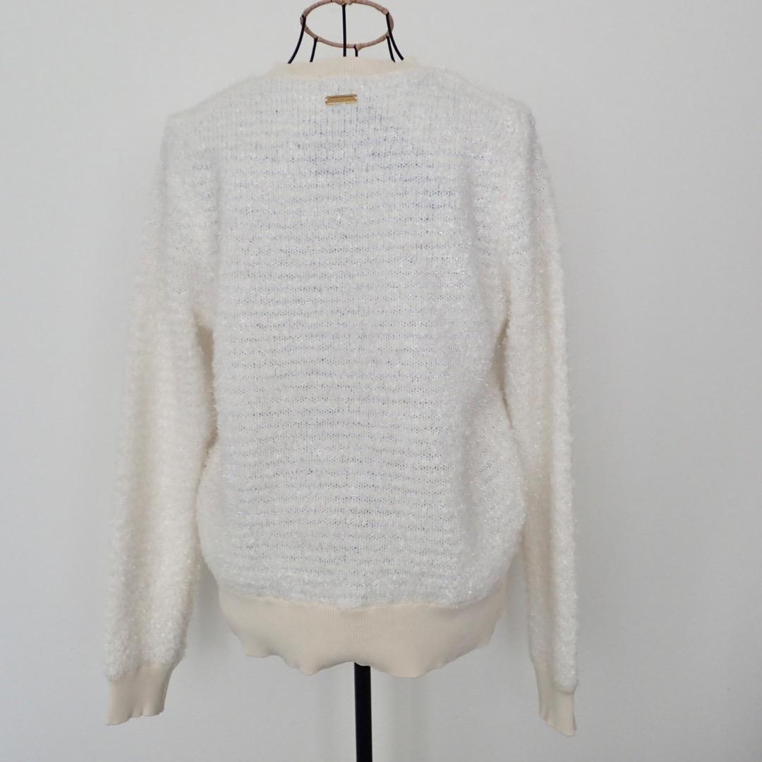 セントアンドリュース　ファンシークルーネックニットプルオーバー　サイズL