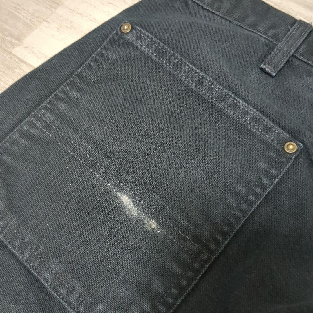 Carhartt ダブルニー 黒 ダック ペインターパンツ 38-32