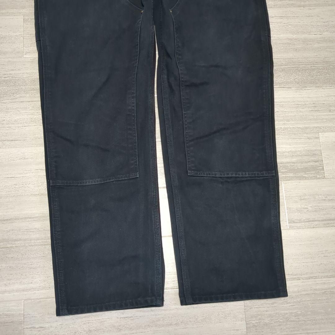 Carhartt ダブルニー 黒 ダック ペインターパンツ 38-32