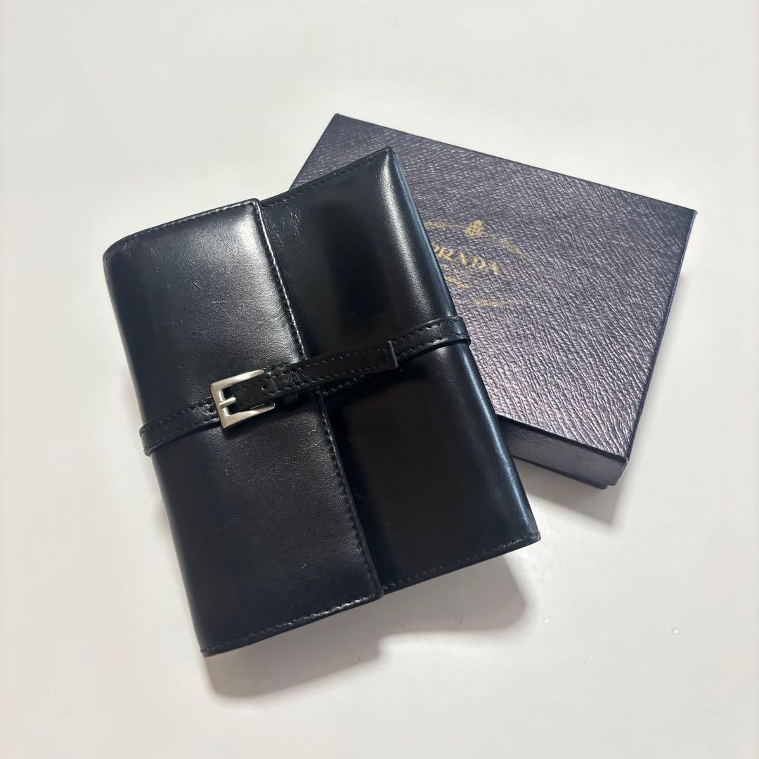 【定価¥98900】PRADA 三つ折り財布 本革 LOEWE《超激レア⭐︎》