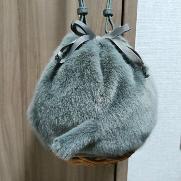 値下げ HAYNI ミネットパニファー 巾着かごバッグ ショルダー ねこ猫ハイニ