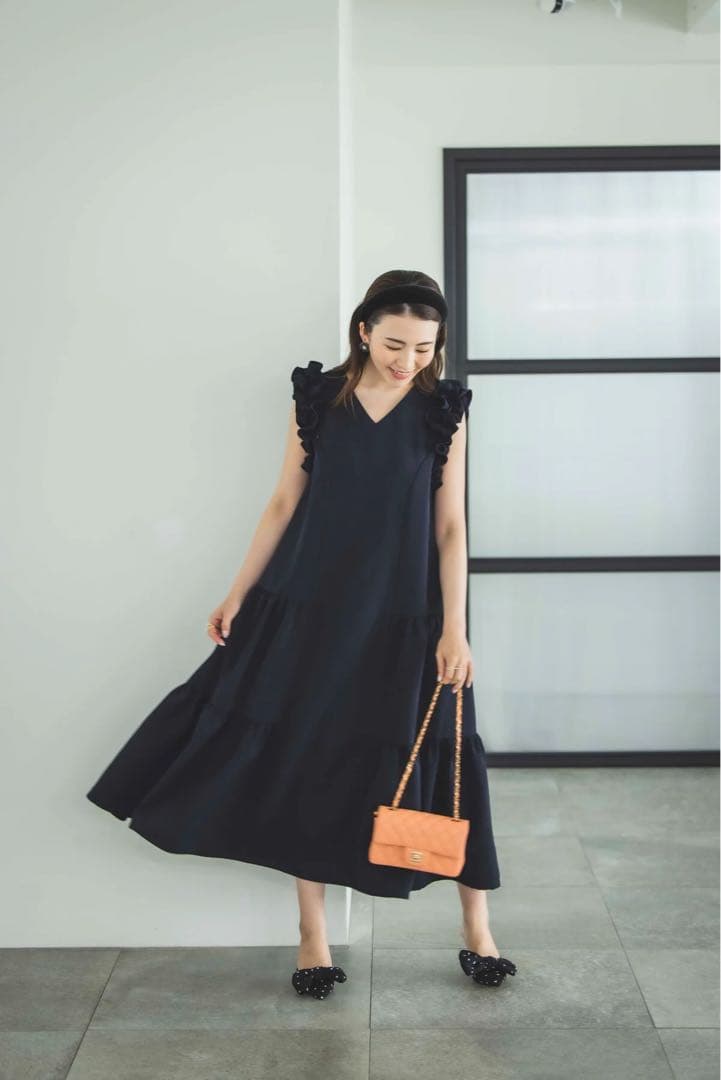 bitnabi ビンナビ　par-lang ドレス　ネイビー