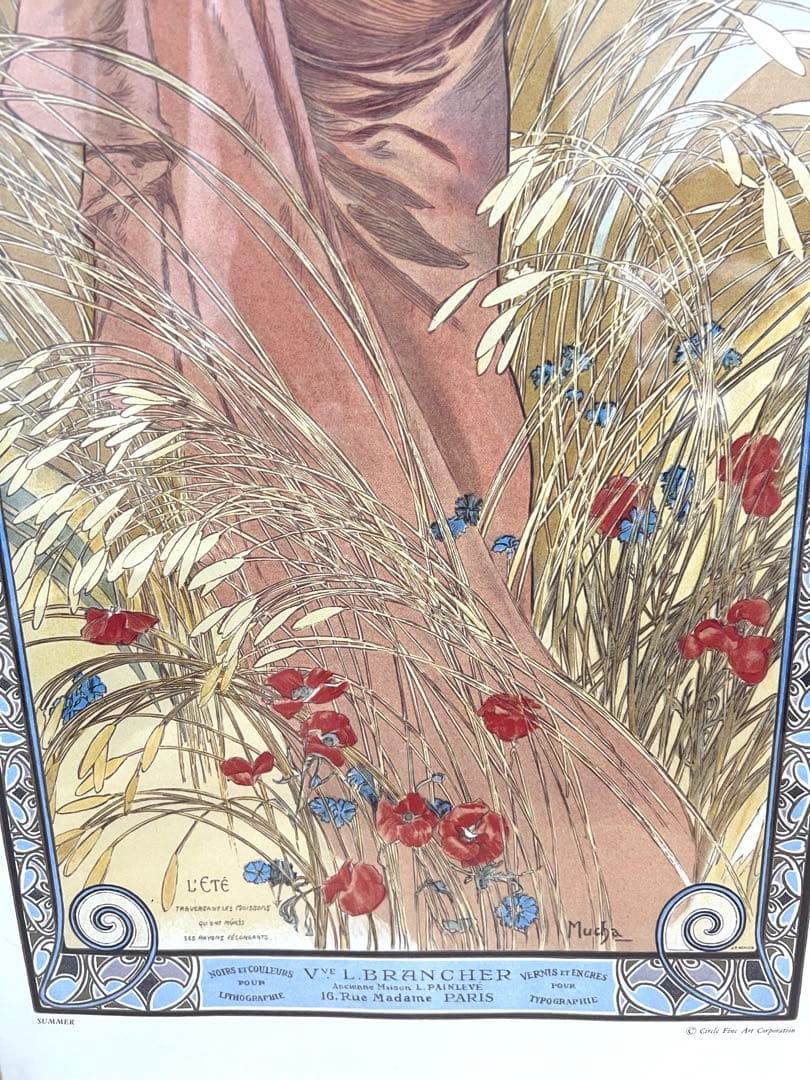 ミュシャ 四季 夏 Circle Fine Art Corporation