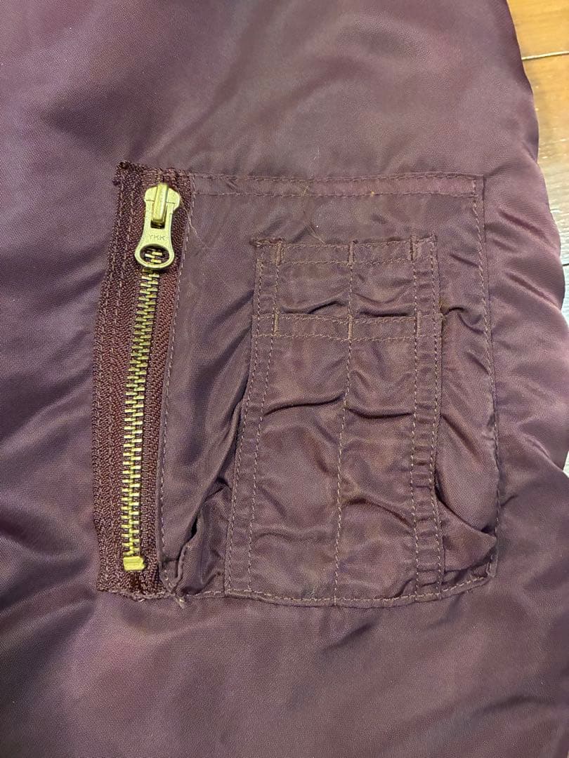 Harley-Davidson　MA-1　ボルドー　ヴィンテージ　バックロゴ