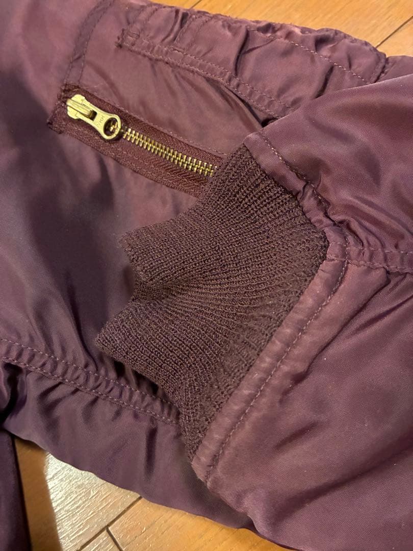 Harley-Davidson　MA-1　ボルドー　ヴィンテージ　バックロゴ