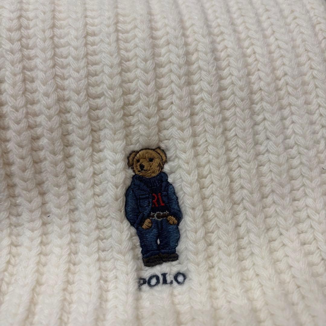 美品 POLO RALPH LAUREN ポロラルフローレン ポロベア マフラー
