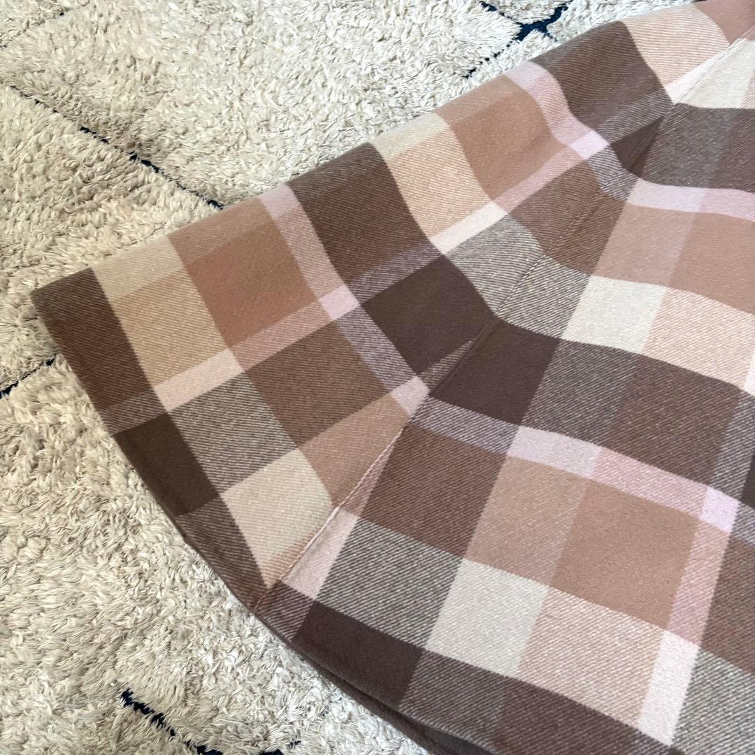 【極美品✨】ブルーレーベルクレストブリッジ　ポンチョ　リバーシブル　ファー　38