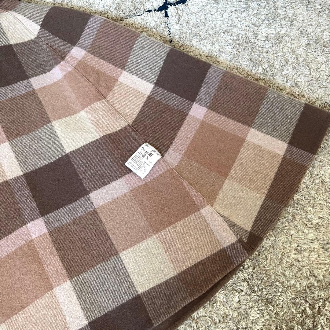 【極美品✨】ブルーレーベルクレストブリッジ　ポンチョ　リバーシブル　ファー　38