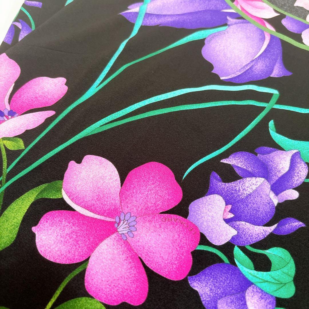 極美品☆LEONARD 胡蝶蘭 カットソー タンクトップ カンカン トリム