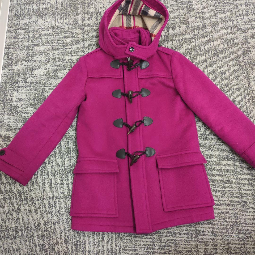 希少/美品 ピンク/BURBERRY children/ダッフルコート 12Y