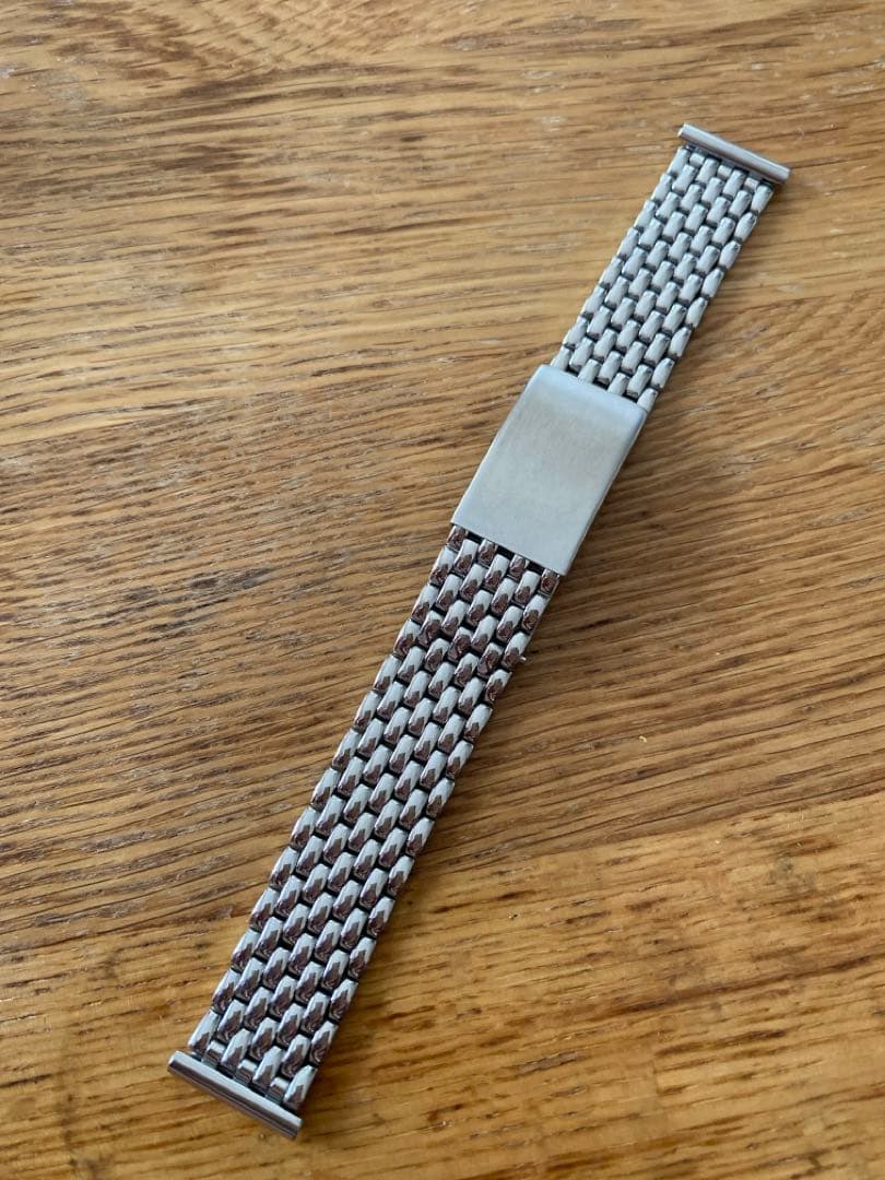 【新品同様】Mr Beads 18mm 9連ライスブレス ステンレス　バンド