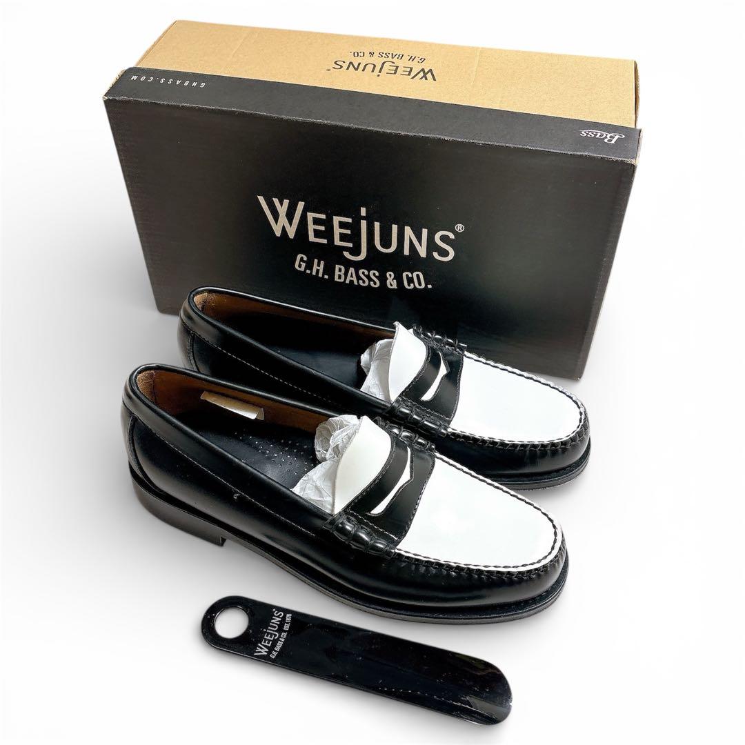 【訳あり美品】ジーエイチバス　ラーソン　モックペニー　バイカラーローファー